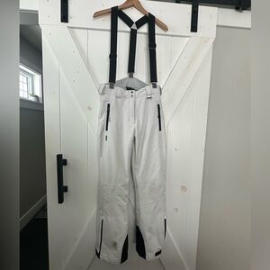 Killtec Black & White Snow Ski Bibs Pants Sz 10